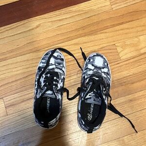 Black and White Camouflage Sneakers